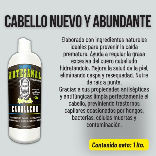 Shampoo Naturalis para hombre