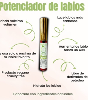 Gloss potenciador de labios vegano