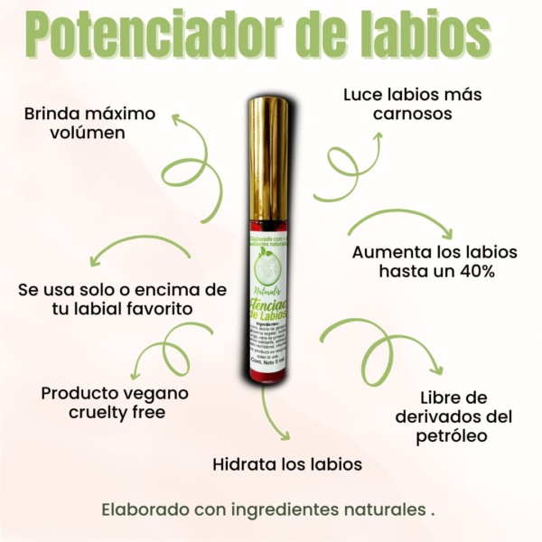 Gloss potenciador de labios vegano