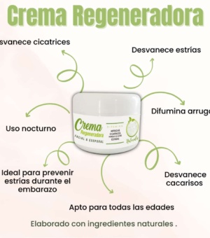 Crema regeneradora facial y corporal