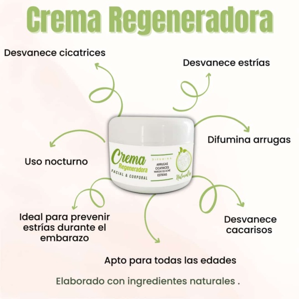 Crema regeneradora facial y corporal